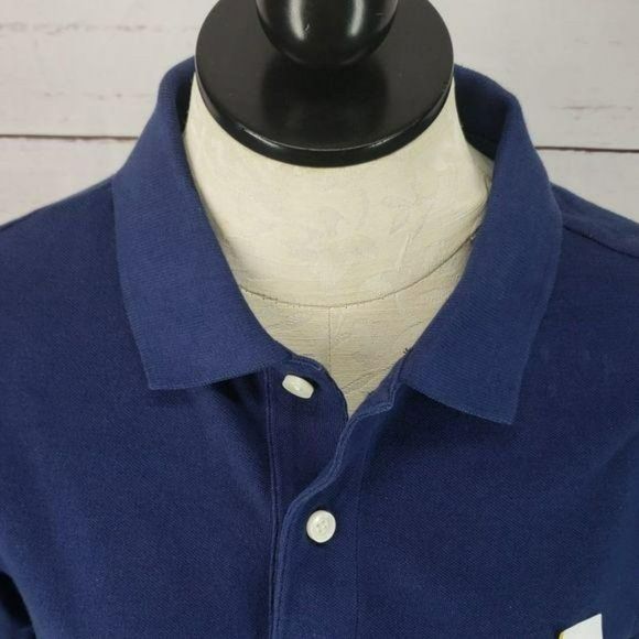 Goodfellow & Co Blue Short Sleeve Polo Small Shirt - Picture 4 of 7
